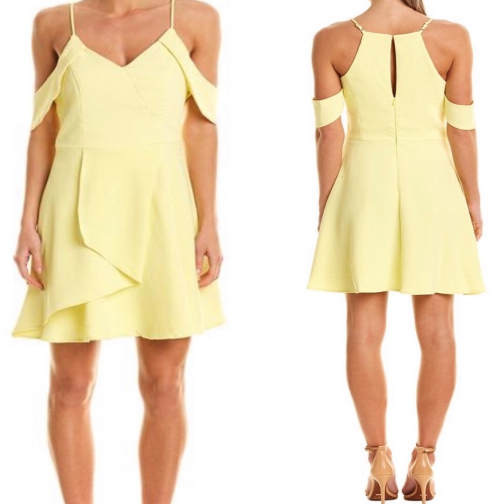 Adelyn Rae Yellow Mini Dress Flawed Size XS